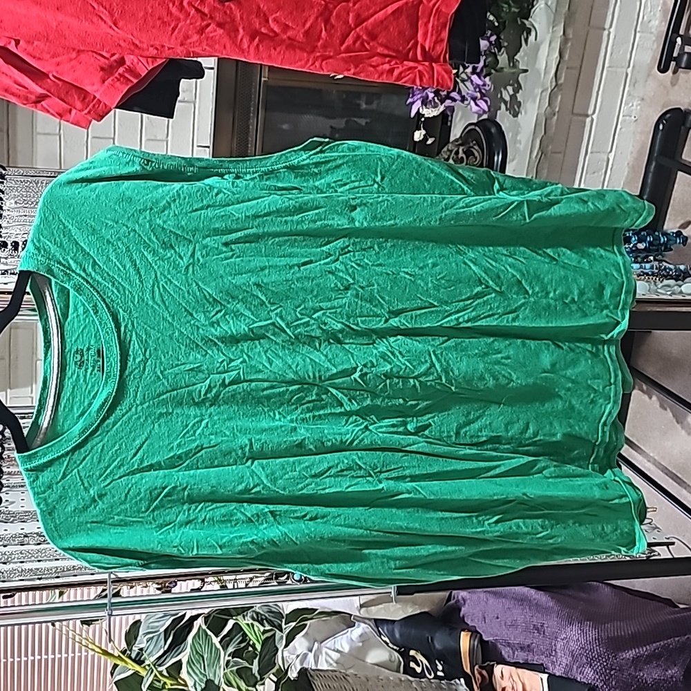 Men's green Fruit of the Loom sleeveless t-shirt 3XL